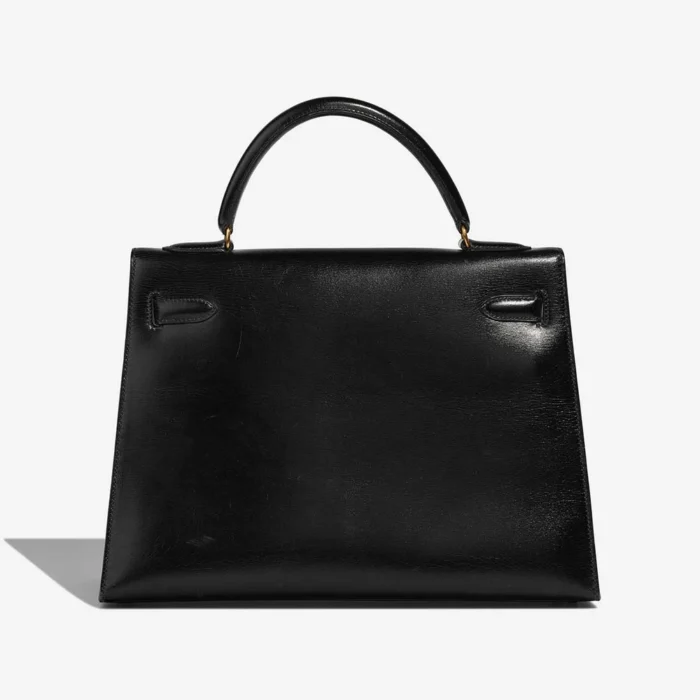 Best Replica Hermès Kelly 32 Box Black GHW - Replica Handbags - Image 2