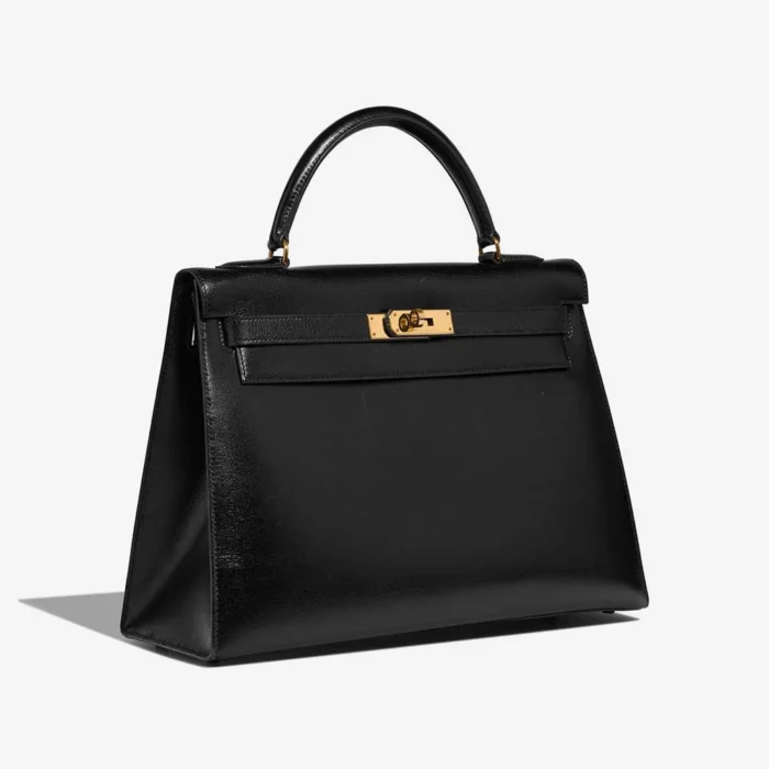 Best Replica Hermès Kelly 32 Box Black GHW - Replica Handbags - Image 4