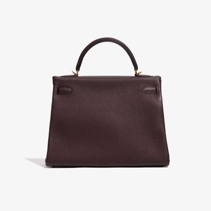 Best Replica Hermès Kelly 32 Clemence Rouge Sellier GHW - Replica Handbags - Image 2