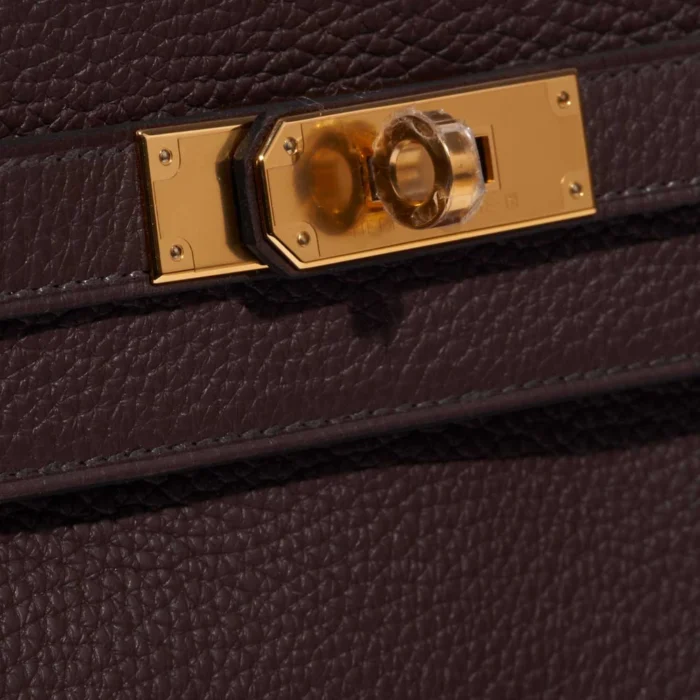 Best Replica Hermès Kelly 32 Clemence Rouge Sellier GHW - Replica Handbags - Image 7