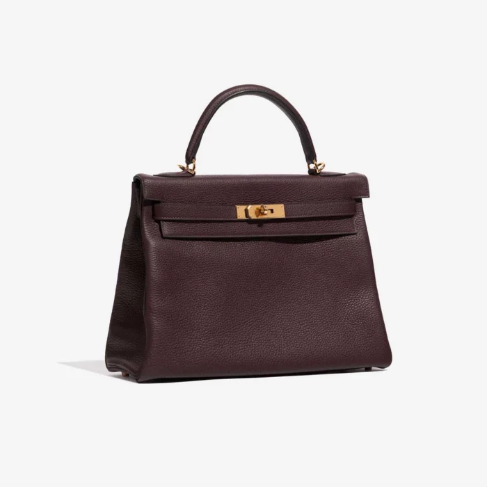 Best Replica Hermès Kelly 32 Clemence Rouge Sellier GHW - Replica Handbags - Image 4