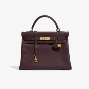 Best Replica Hermès Kelly 32 Clemence Rouge Sellier GHW | DLF