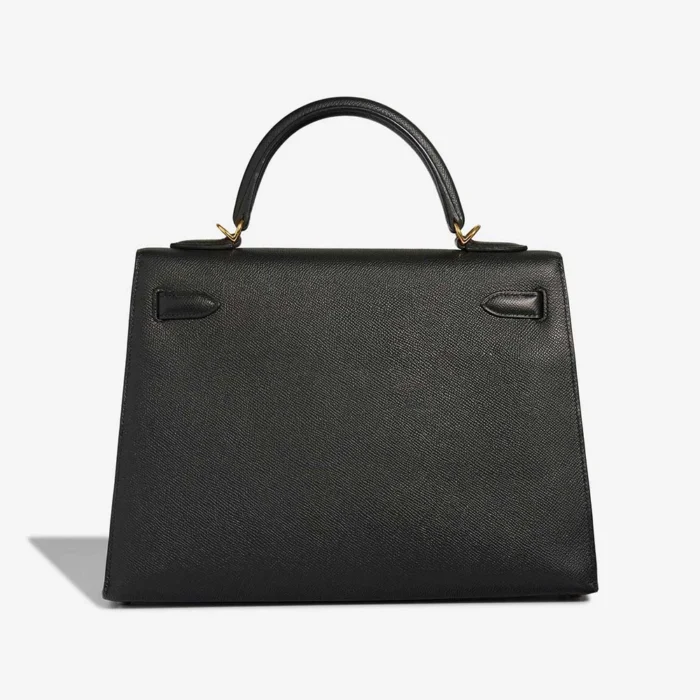 Best Replica Hermès Kelly 32 Epsom Black GHW - Replica Handbags - Image 2