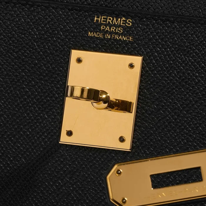 Best Replica Hermès Kelly 32 Epsom Black GHW - Replica Handbags - Image 5
