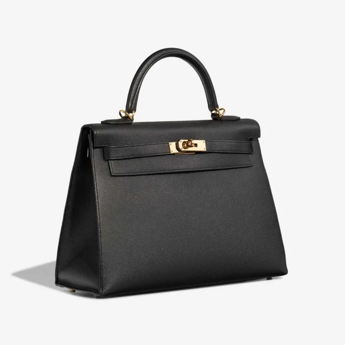 Best Replica Hermès Kelly 32 Epsom Black GHW - Replica Handbags - Image 4