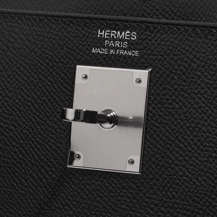 Best Replica Hermès Kelly 32 Epsom Black PHW - Replica Handbags - Image 6