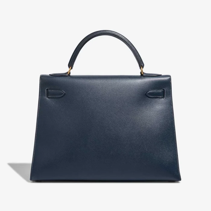 Best Replica Hermès Kelly 32 Epsom Bleu Marine GHW - Replica Handbags - Image 2