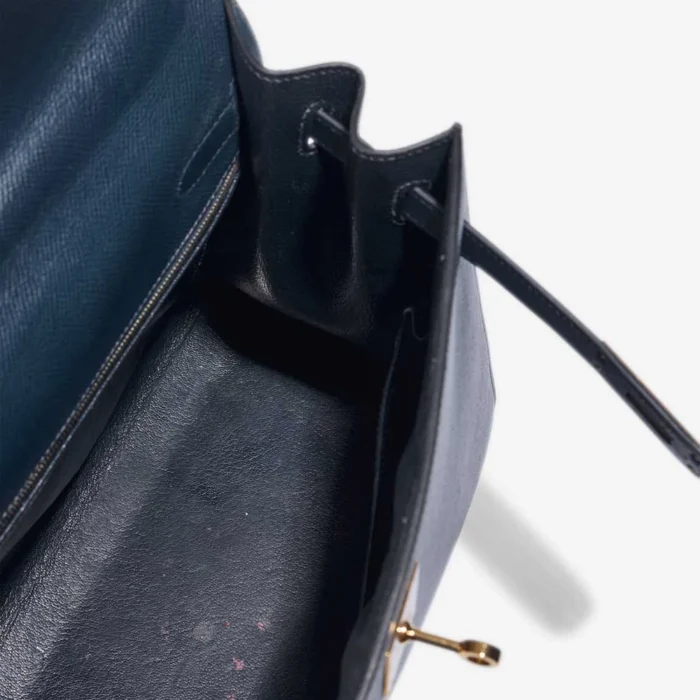 Best Replica Hermès Kelly 32 Epsom Bleu Marine GHW - Replica Handbags - Image 5