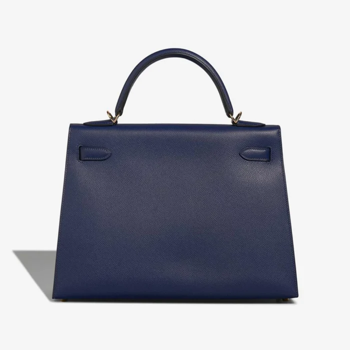 Best Replica Hermès Kelly 32 Epsom Bleu Saphir GHW - Replica Handbags - Image 2