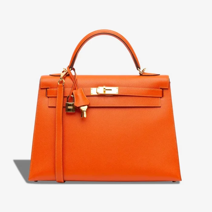 Best Replica Hermès Kelly 32 Epsom Feu GHW - Replica Handbags