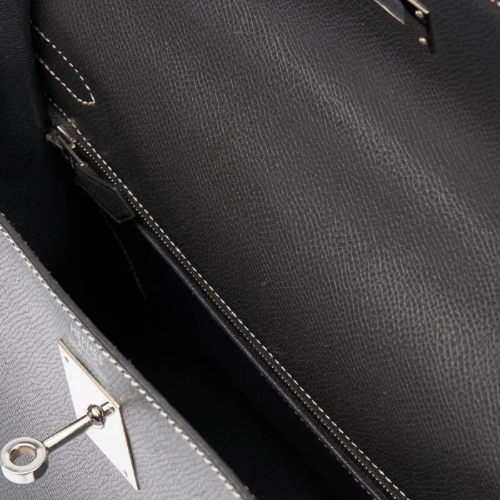 Best Replica Hermès Kelly 32 Epsom Graphite PHW - DLF - Image 5