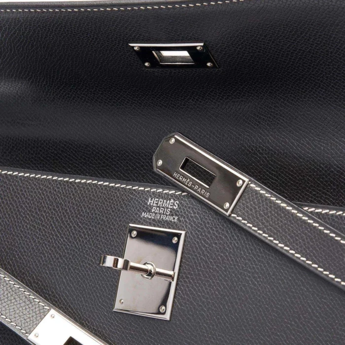 Best Replica Hermès Kelly 32 Epsom Graphite PHW - DLF - Image 6