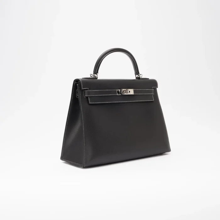 Best Replica Hermès Kelly 32 Epsom Graphite PHW - DLF - Image 4