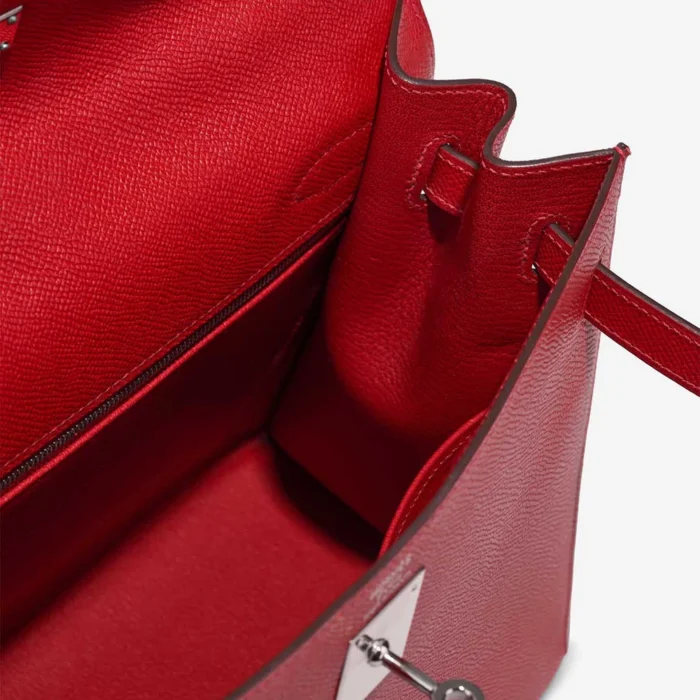 Best Replica Hermès Kelly 32 Epsom Rouge Casaque PHW - Replica Handbags - Image 5