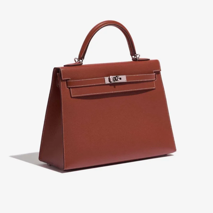 Best Replica Hermès Kelly 32 Epsom Sienne PHW - Replica Handbags - Image 3