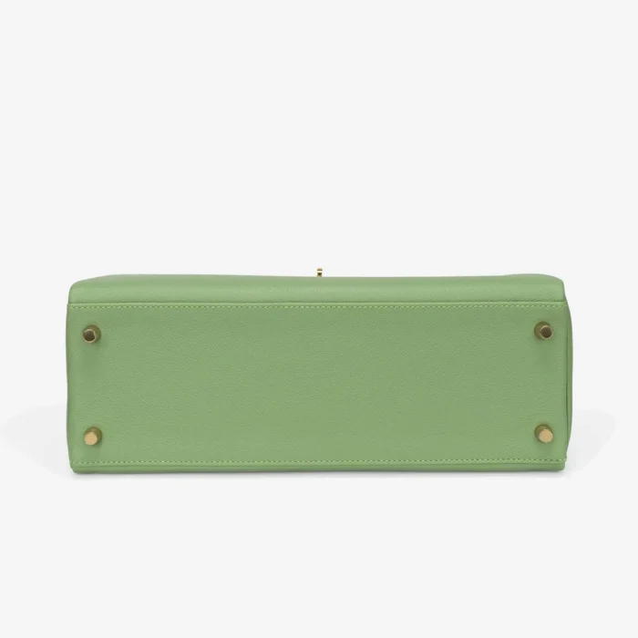 Best Replica Hermès Kelly 32 Evercolor Vert Criquet GHW - DLF - Image 3