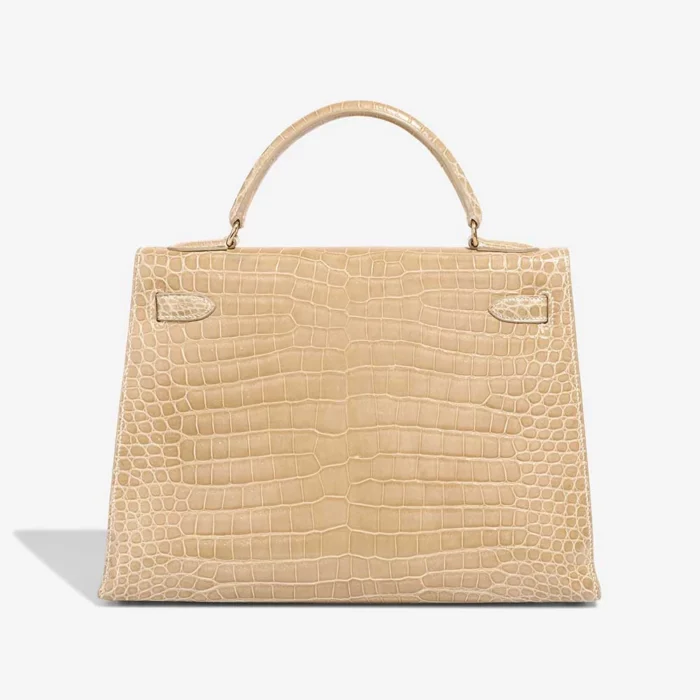 Best Replica Hermès Kelly 32 Porosus Crocodile Poussiere GHW - Replica Handbags - Image 2