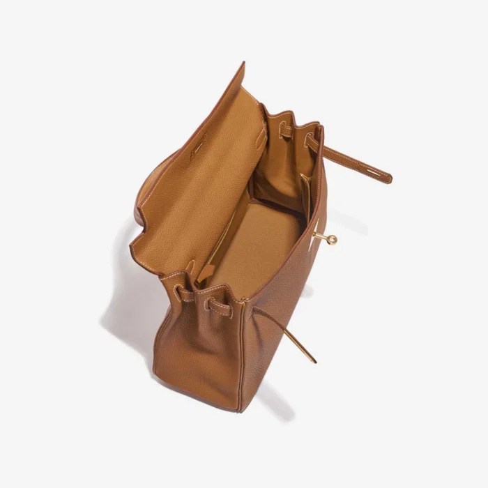 Best Replica Hermès Kelly 32 Togo Gold GHW - Replica Handbags - Image 5