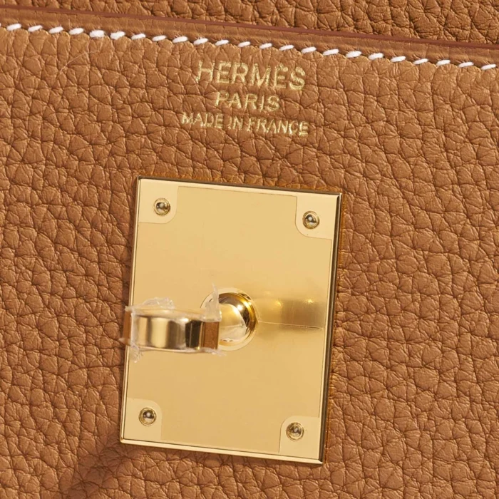 Best Replica Hermès Kelly 32 Togo Gold GHW - Replica Handbags - Image 6
