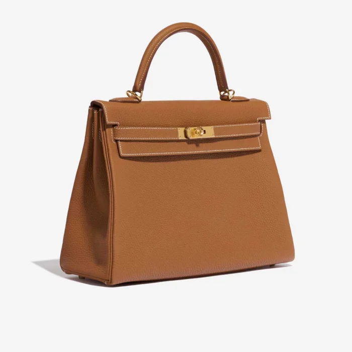 Best Replica Hermès Kelly 32 Togo Gold GHW - Replica Handbags - Image 4