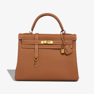 Best Replica Hermès Kelly 32 Togo Gold GHW - Replica Handbags