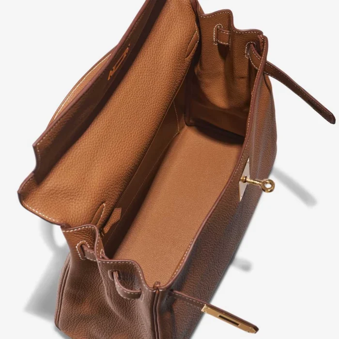 Best Replica Hermès Kelly 32 Togo Gold GHW - Replica Handbags - Image 5