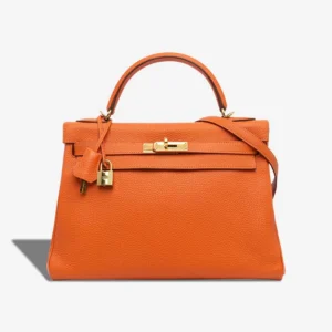 Best Replica Hermès Kelly 32 Togo Orange H GHW - Replica Handbags