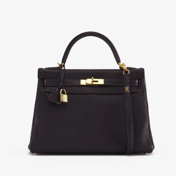 Best Replica Hermès Kelly 32 Togo Raisin GHW - DLF