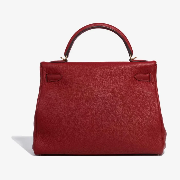 Best Replica Hermès Kelly 32 Togo Rouge Grenat GHW - Replica Handbags - Image 2