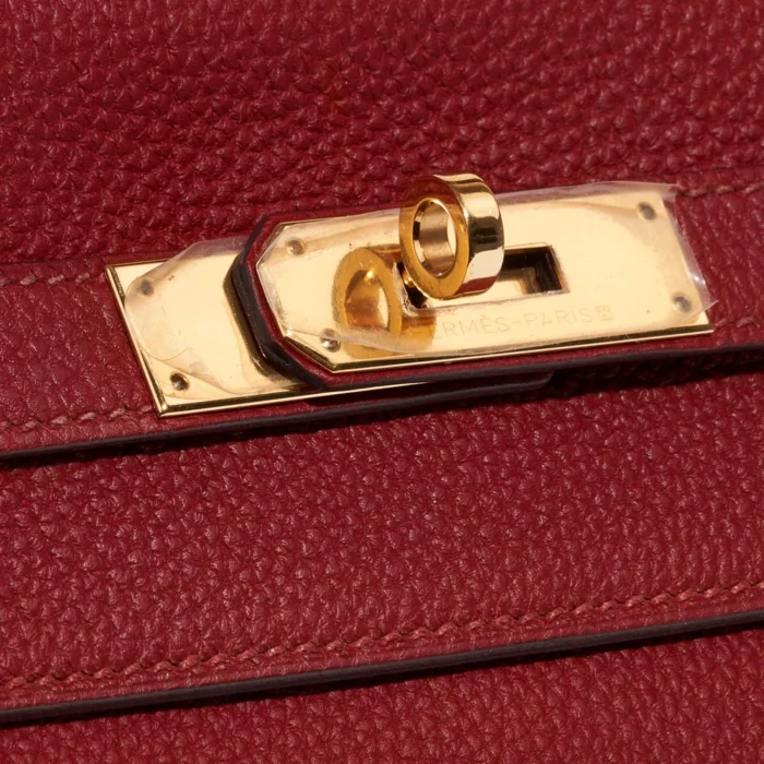 Best Replica Hermès Kelly 32 Togo Rouge Grenat GHW - Replica Handbags - Image 7