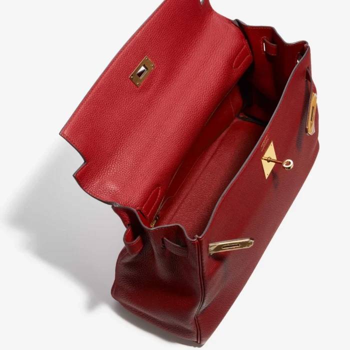 Best Replica Hermès Kelly 32 Togo Rouge Grenat GHW - Replica Handbags - Image 5