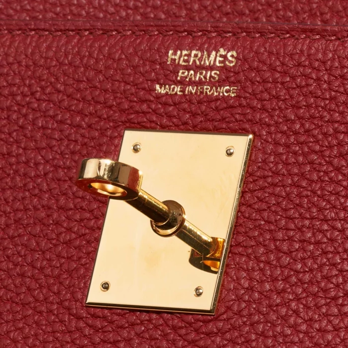Best Replica Hermès Kelly 32 Togo Rouge Grenat GHW - Replica Handbags - Image 6