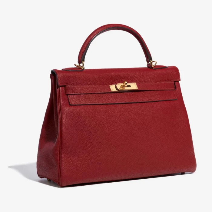 Best Replica Hermès Kelly 32 Togo Rouge Grenat GHW - Replica Handbags - Image 4