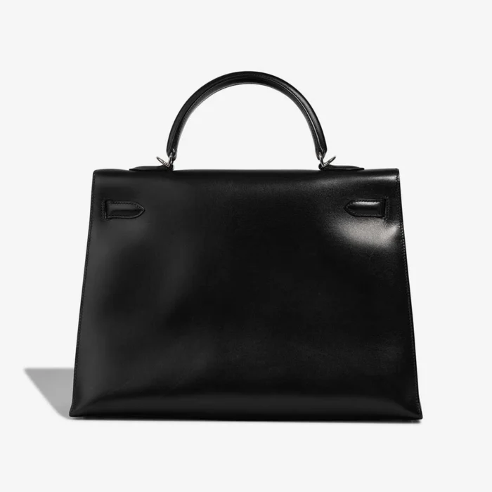 Best Replica Hermès Kelly 35 Box Black PHW - Replica Handbags - Image 2