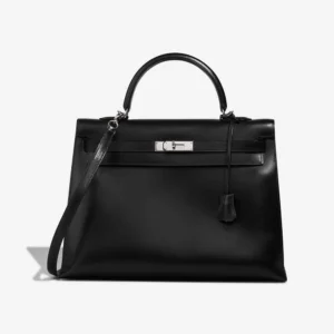 Best Replica Hermès Kelly 35 Box Black PHW - Replica Handbags