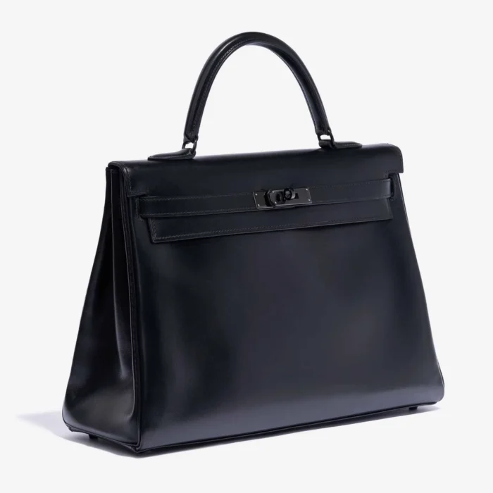 Best Replica Hermès Kelly 35 Box So Black BHW - DLF - Image 4