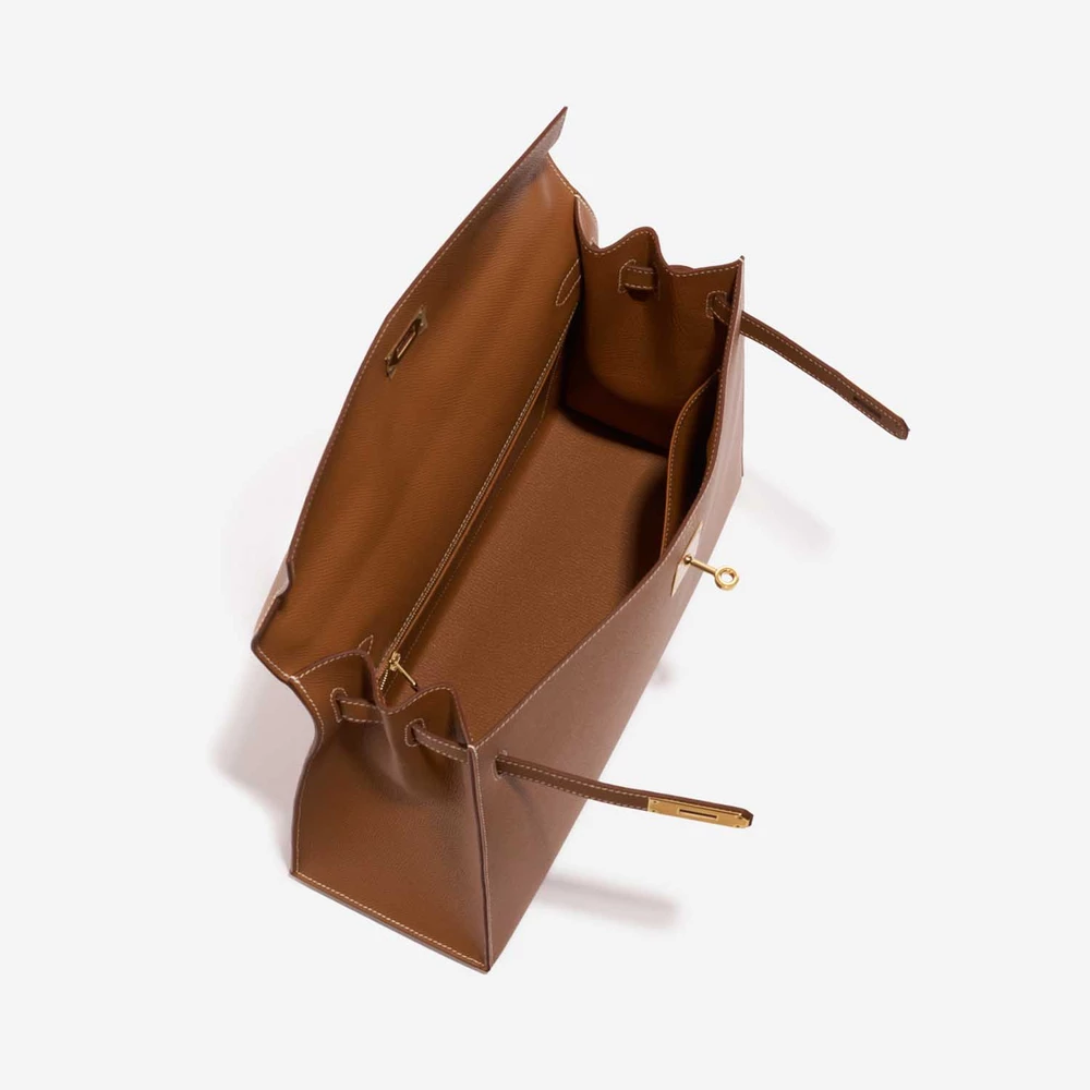 Best Replica Hermès Kelly 35 Epsom Gold GHW - Replica Handbags - Image 5