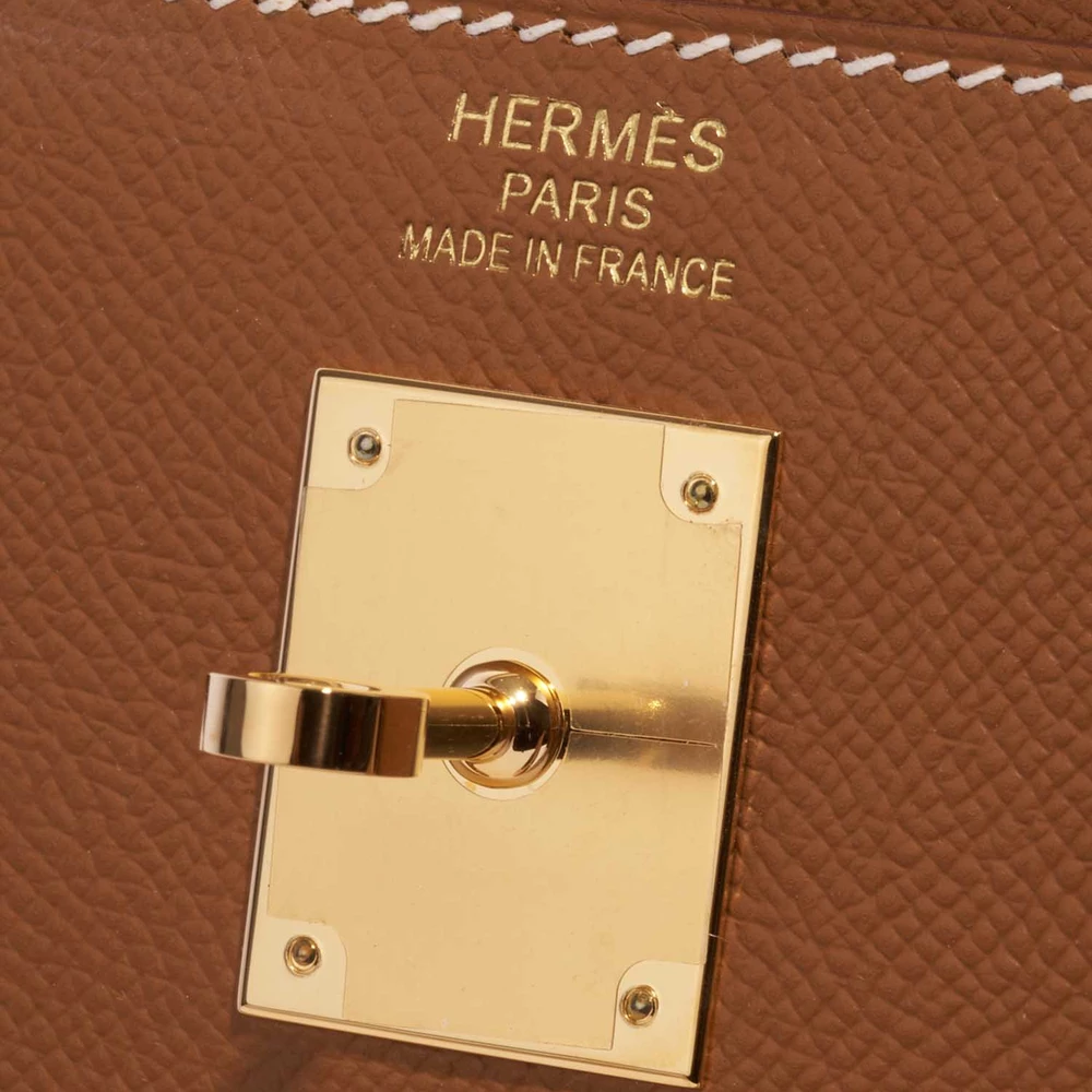 Best Replica Hermès Kelly 35 Epsom Gold GHW - Replica Handbags - Image 6