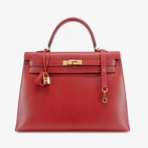 Best Replica Hermès Kelly 35 Tadelakt Rouge Vif GHW | DLF