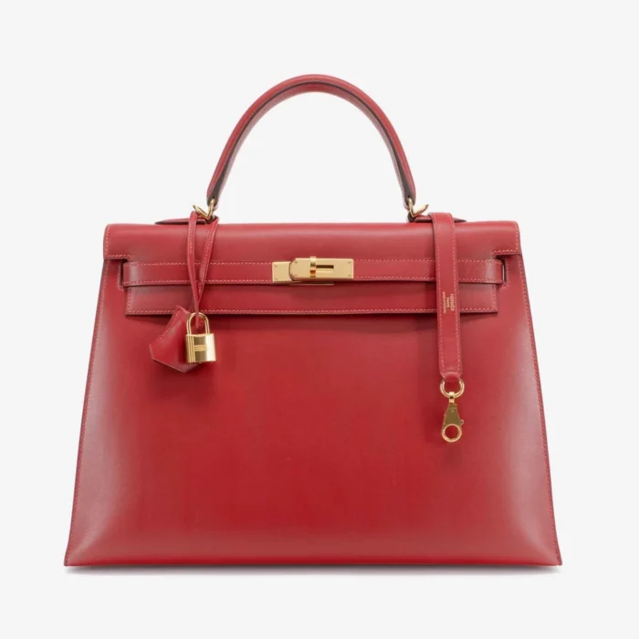 Best Replica Hermès Kelly 35 Tadelakt Rouge Vif GHW | DLF