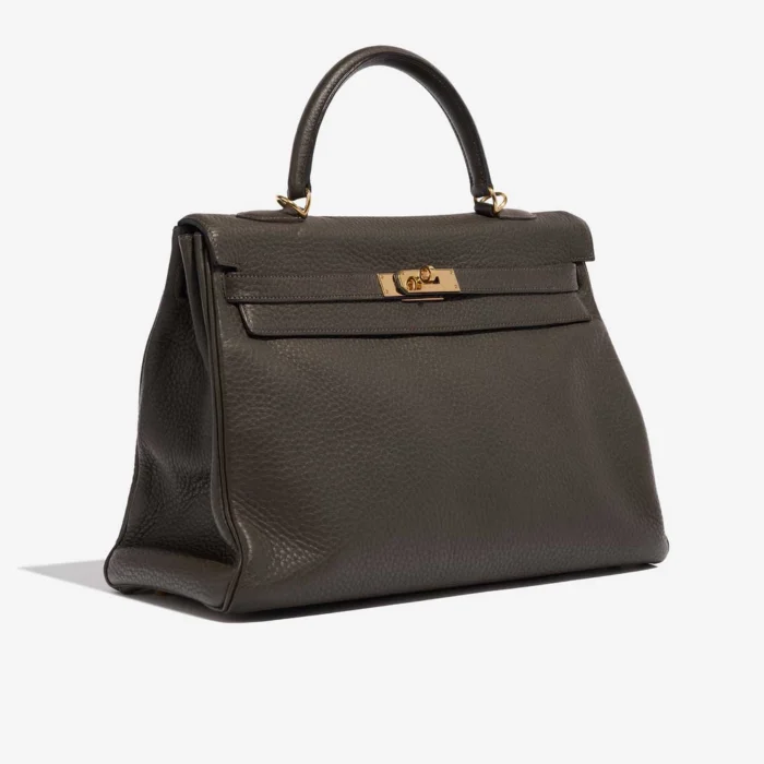 Best Replica Hermès Kelly 35 Togo Chocolate GHW - Replica Handbags - Image 4