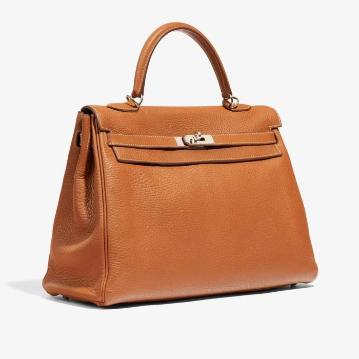 Best Replica Hermès Kelly 35 Togo Gold GHW - DLF - Image 4