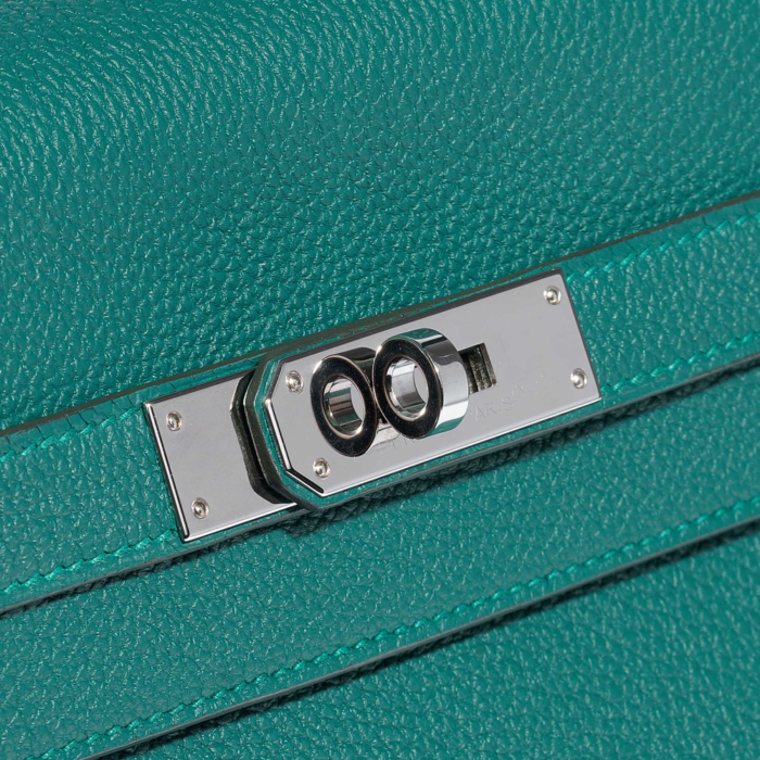 Best Replica Hermès Kelly 35 Togo Malachite PHW - Replica Handbags - Image 7