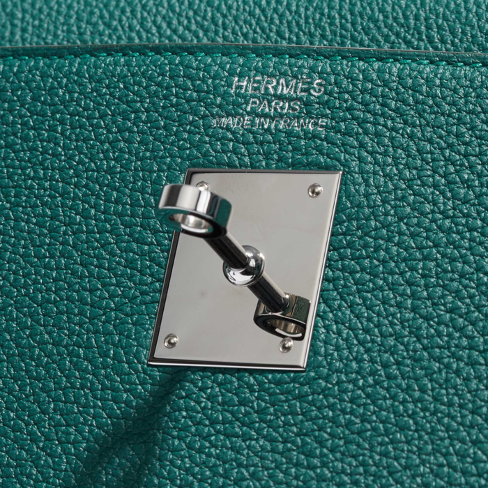 Best Replica Hermès Kelly 35 Togo Malachite PHW - Replica Handbags - Image 6