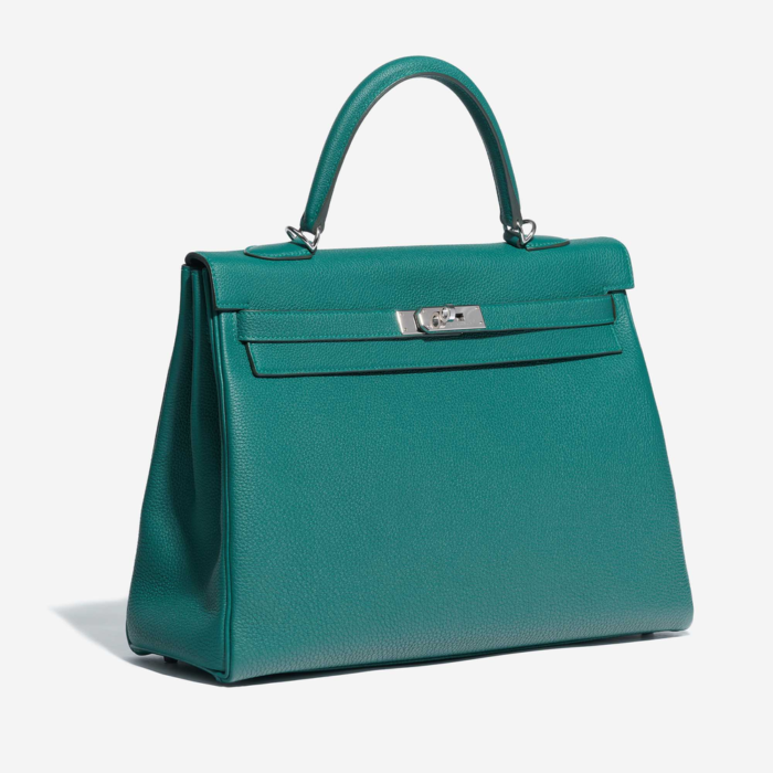 Best Replica Hermès Kelly 35 Togo Malachite PHW - Replica Handbags - Image 4