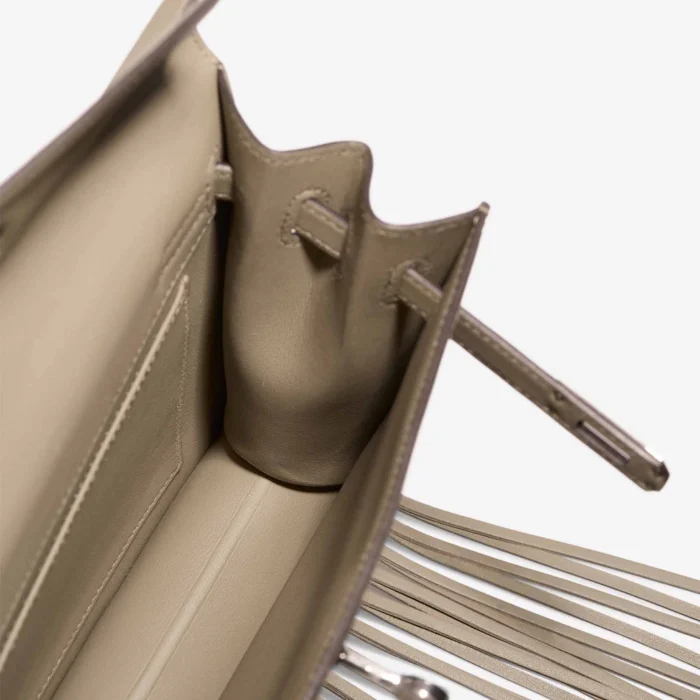 Best Replica Hermès Kelly Danse Anate Swift Beige Marfa PHW - Replica Handbags - Image 5