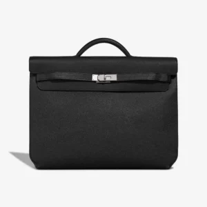 Best Replica Hermès Kelly Depêches 36 Epsom Black PHW - Replica Handbags