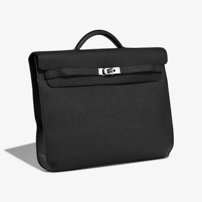 Best Replica Hermès Kelly Depêches 36 Epsom Black PHW - Replica Handbags - Image 4