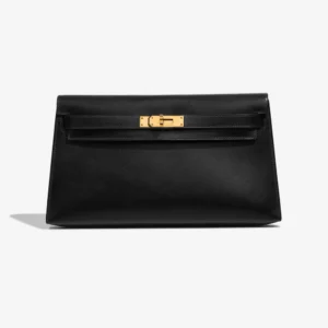 Best Replica Hermès Kelly Elan Pochette Box Black GHW – Replica Handbags