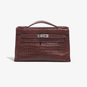 Best Replica Hermès Kelly Pochette Alligator Bourgogne PHW
